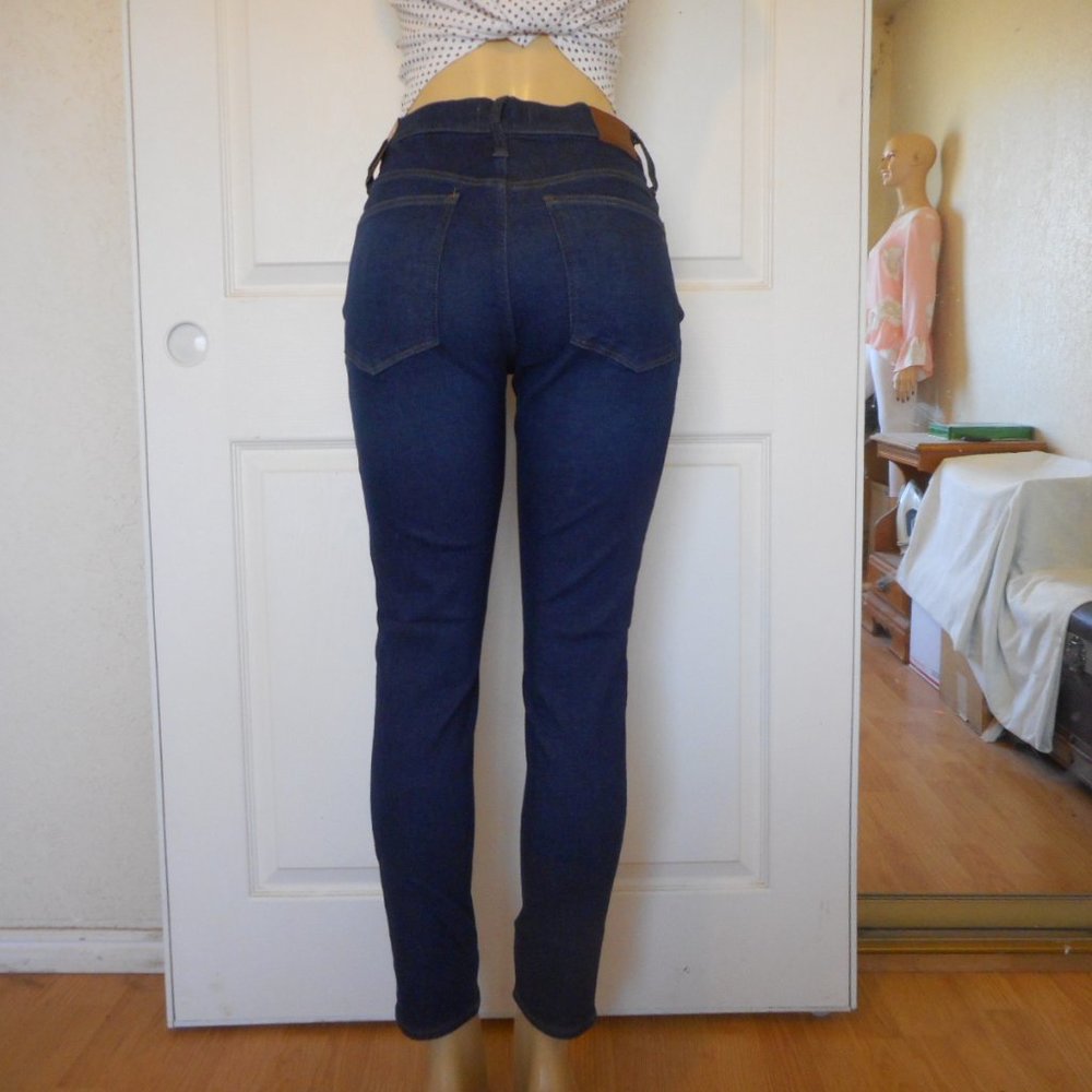 🌸SOLD🌸 New MADEWELL JEANS Size 30 Dark Mid Rise Skinny Denim - Picture 6 of 13